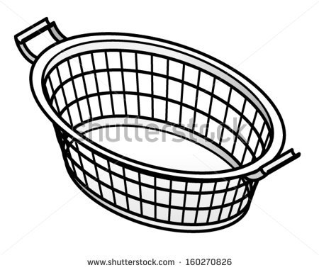 Laundry Basket Clipart 