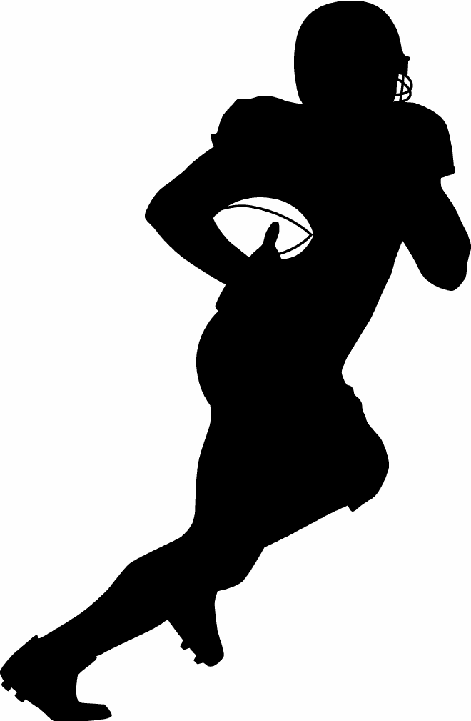 Football silhouette clip art 