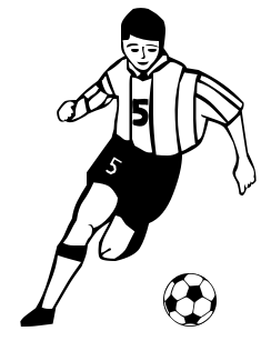 Football player clipart png 