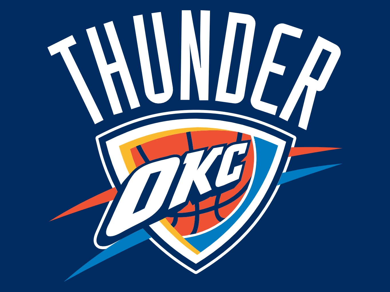 Thunder Basketball Clipart 