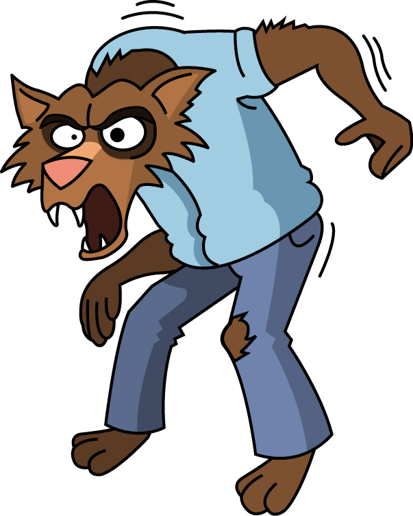 halloween werewolf clipart