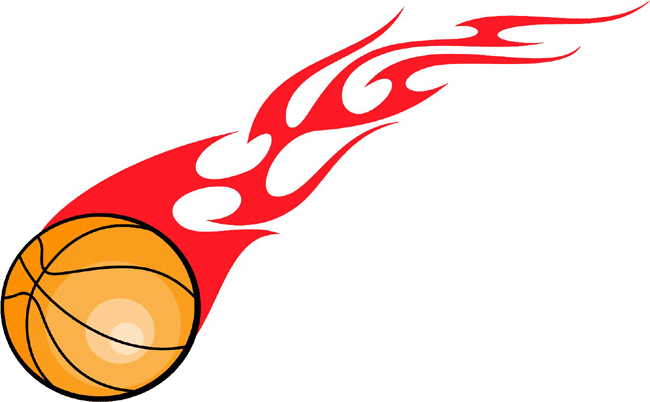 Flaming Basketball Decal Sticker Customized Online 