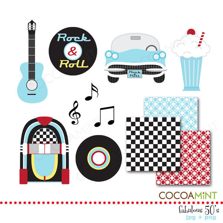 Clip Arts Related To : 50s theme clipart. 