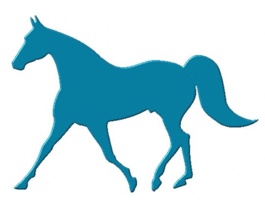 Blue Horse Silhouette Transparent 
