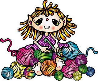 Knitting and crocheting clipart 