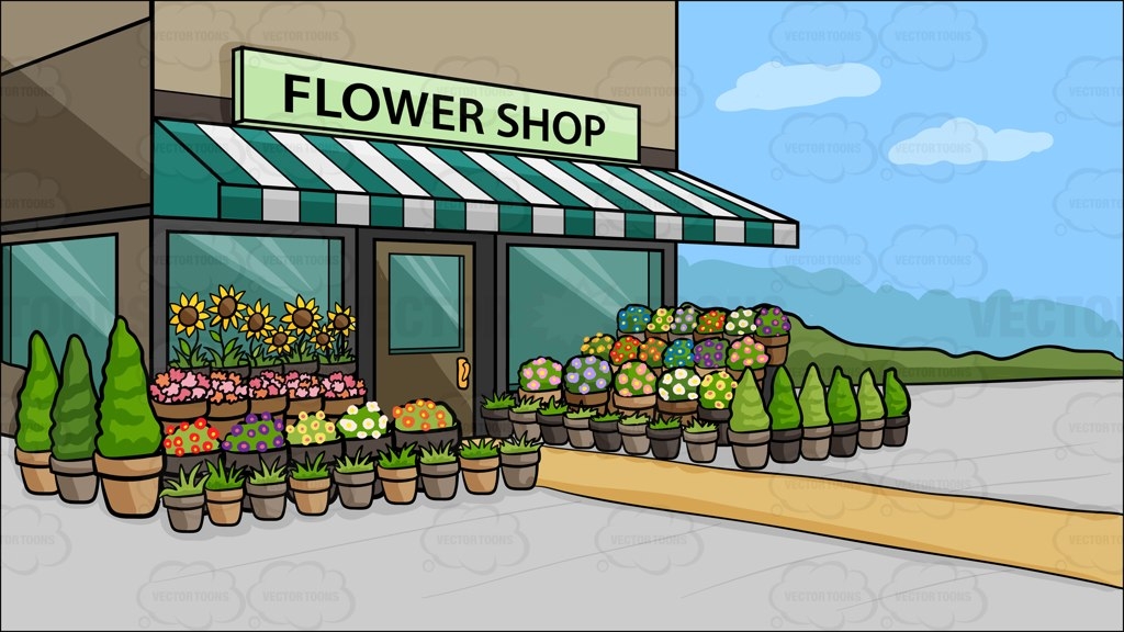 einkaufsladen clipart of flowers