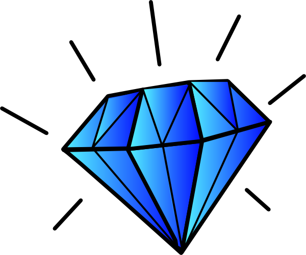 Free Blue Diamond Clipart Image 