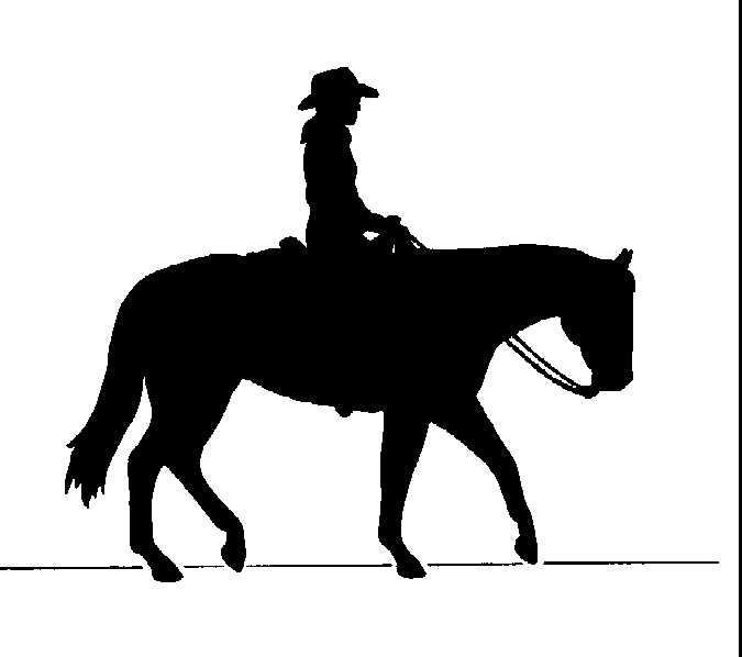 Reining Horse Silhouette 