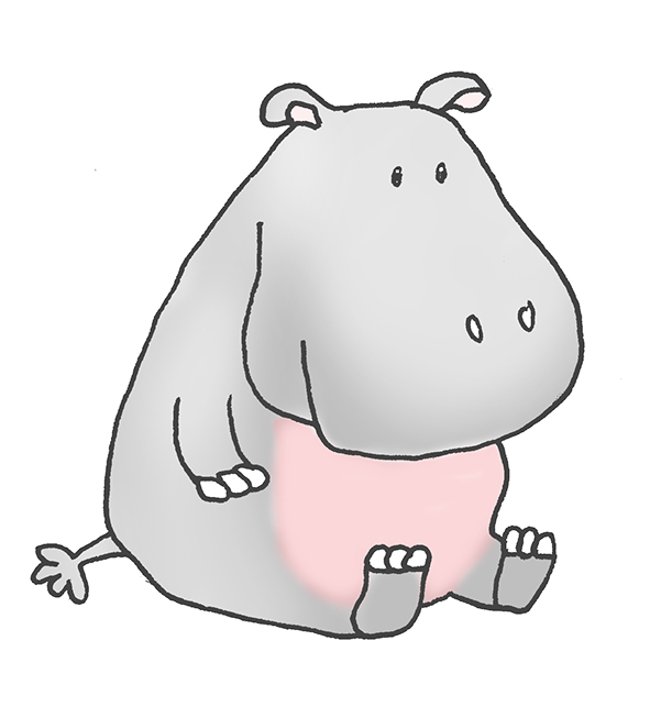 Cartoon Hippo 