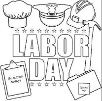 Labor day clip art black and white 