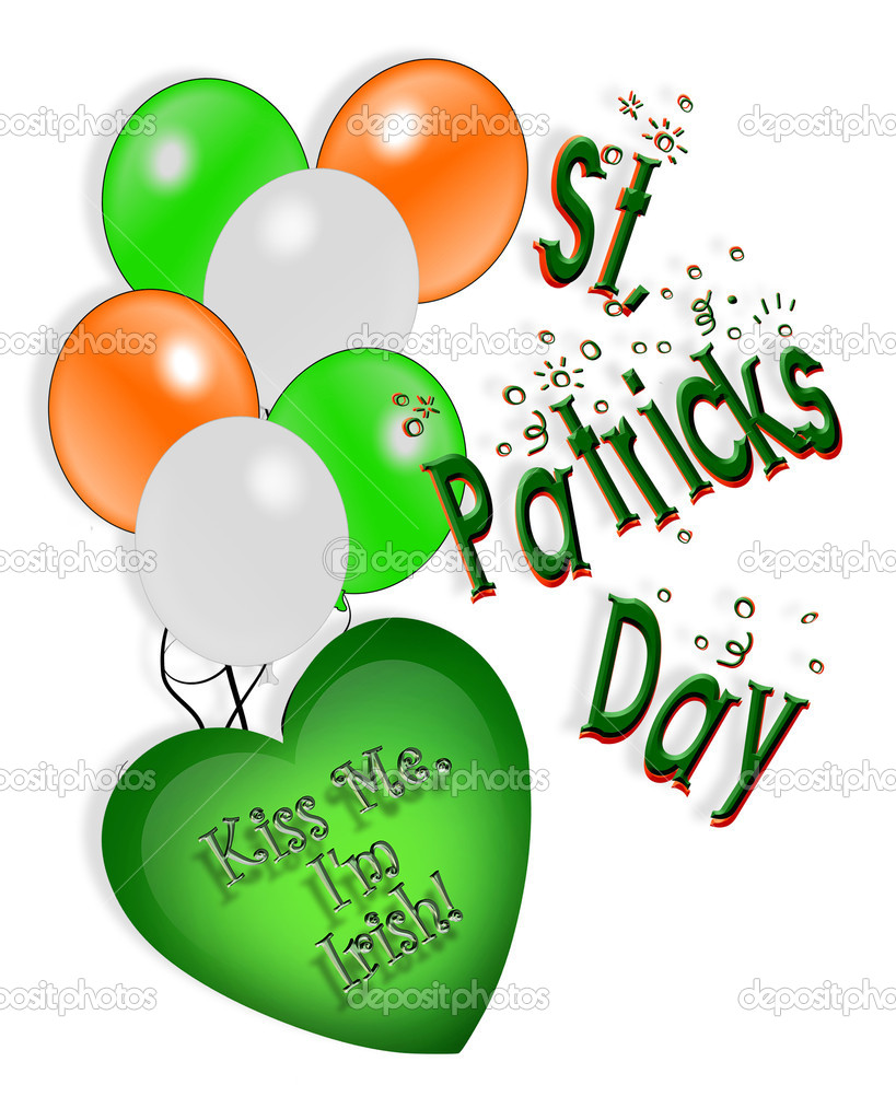 Green and white day clipart 