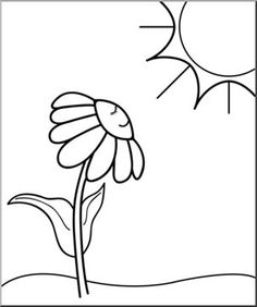 Learn how to draw this cute cartoon DAISY :) clipart free