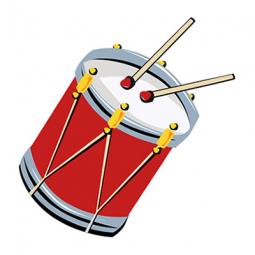Marching band drum clipart 