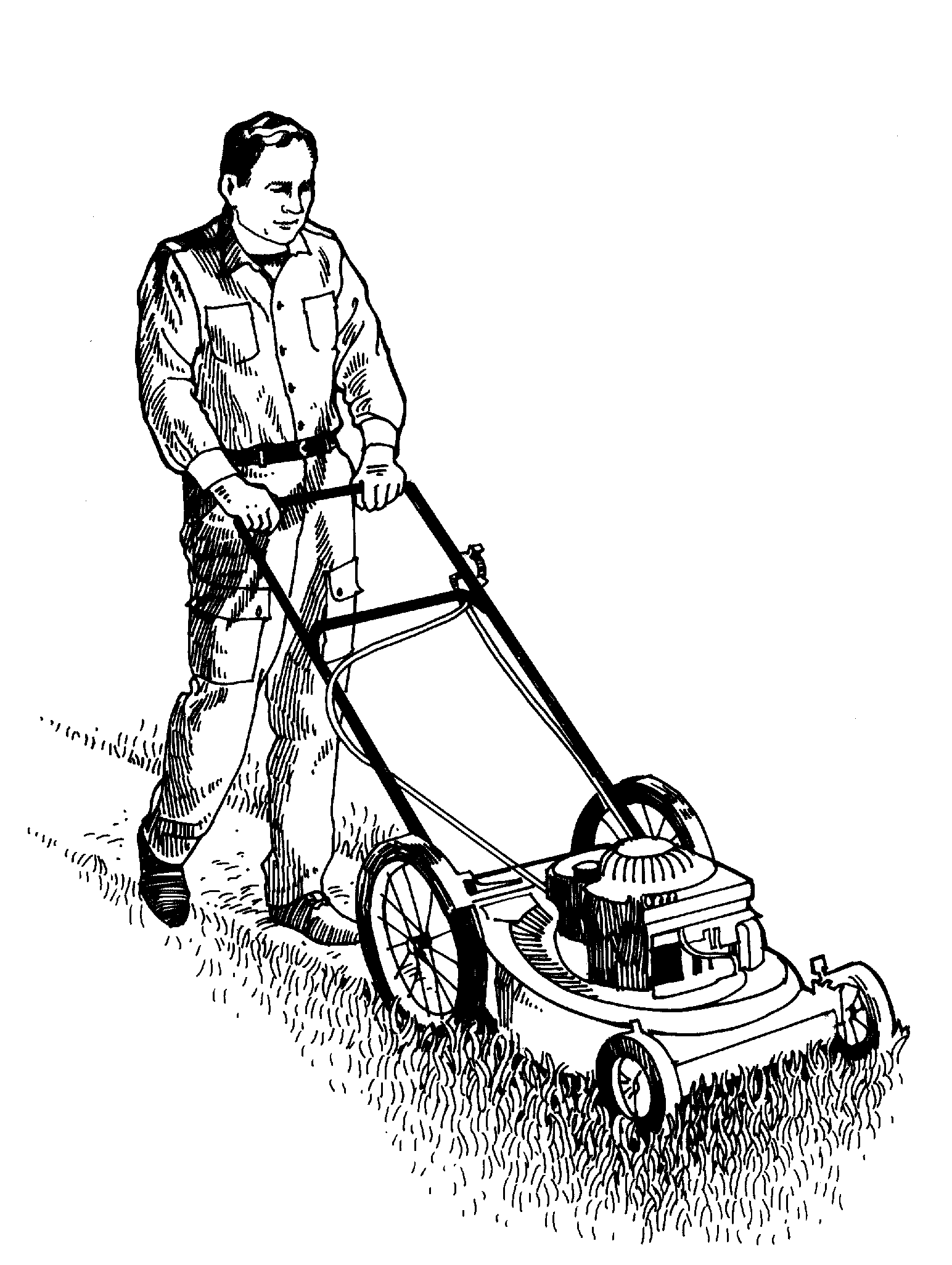 Lawn Cutting Clipart 