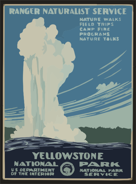 Yellowstone National Park, Ranger Naturalist Service Clip Art at 