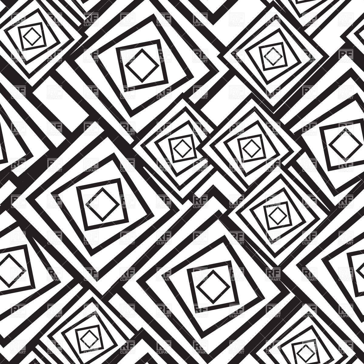 Abstract Black And White Clipart 