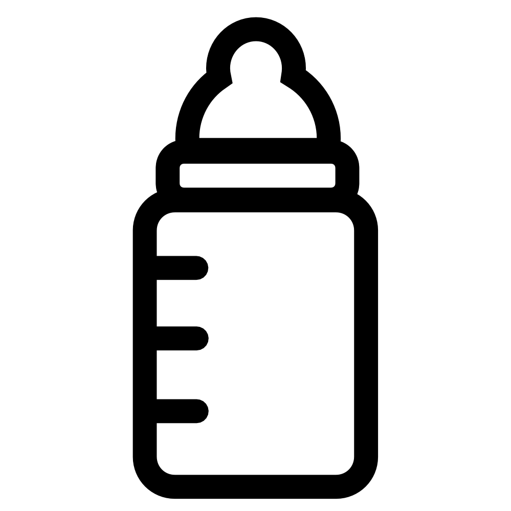 Baby Bottle Clipart Black And White 