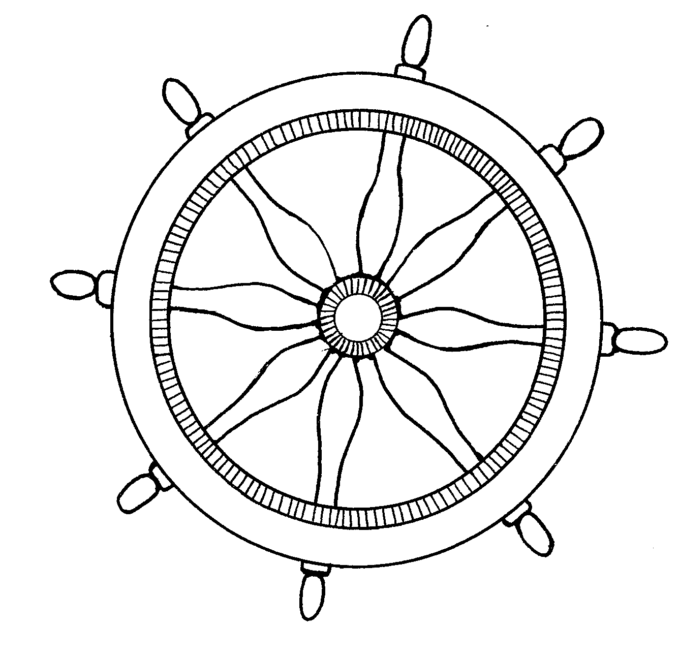 Boat Steering Wheel Clipart 