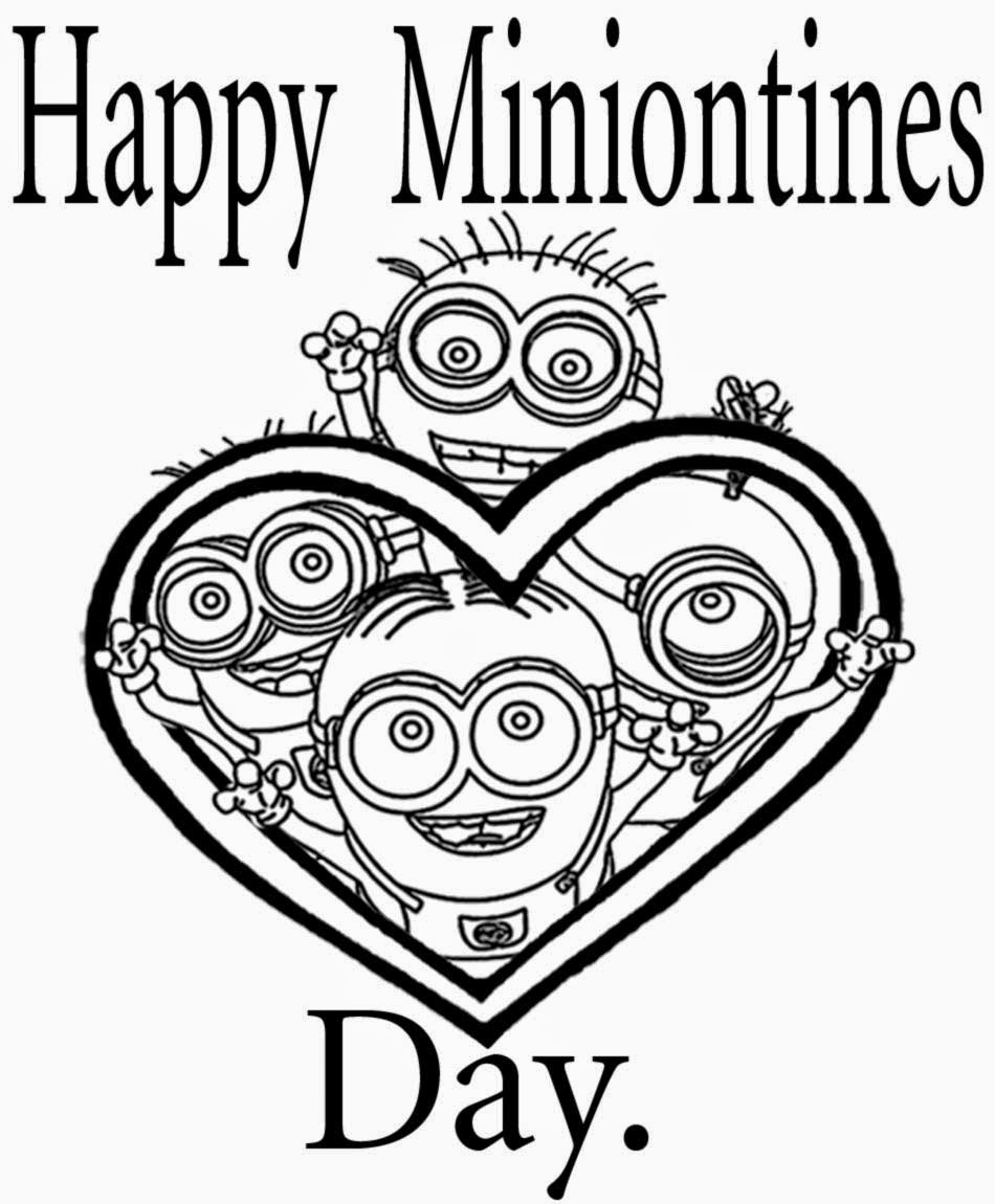Valentines day minions clipart 