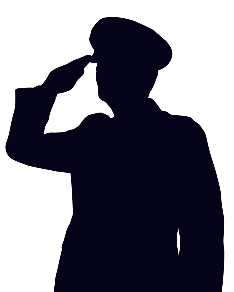 Female Soldier Saluting Clipart 