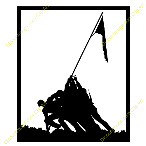 Soldier With Flag Clipart 