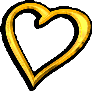 Gold Heart Clipart 