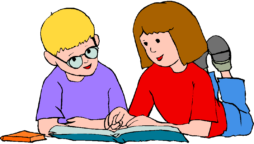 Partner Reading School Clipart 