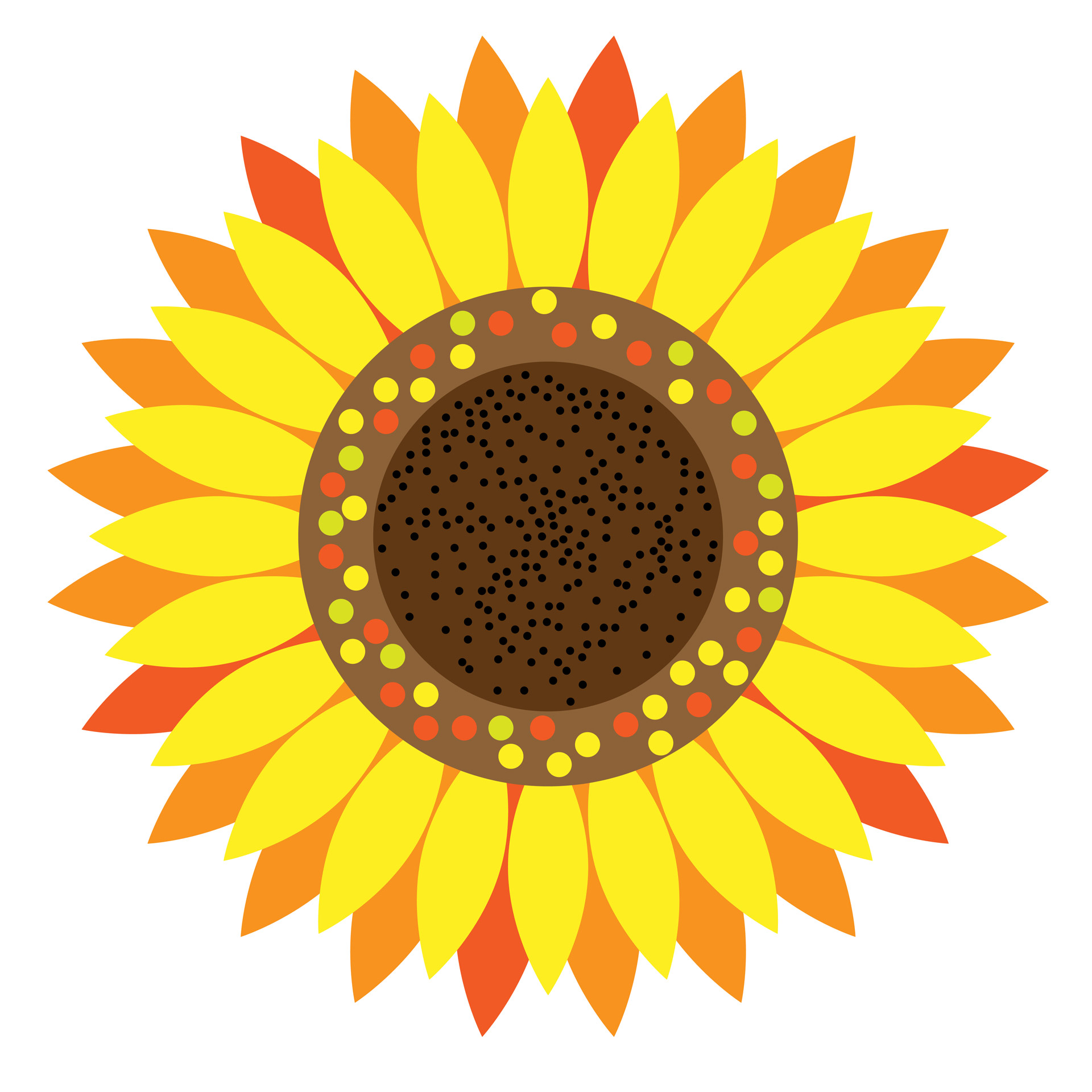Free Free Flower Clipart Sunflowers SVG PNG EPS DXF File