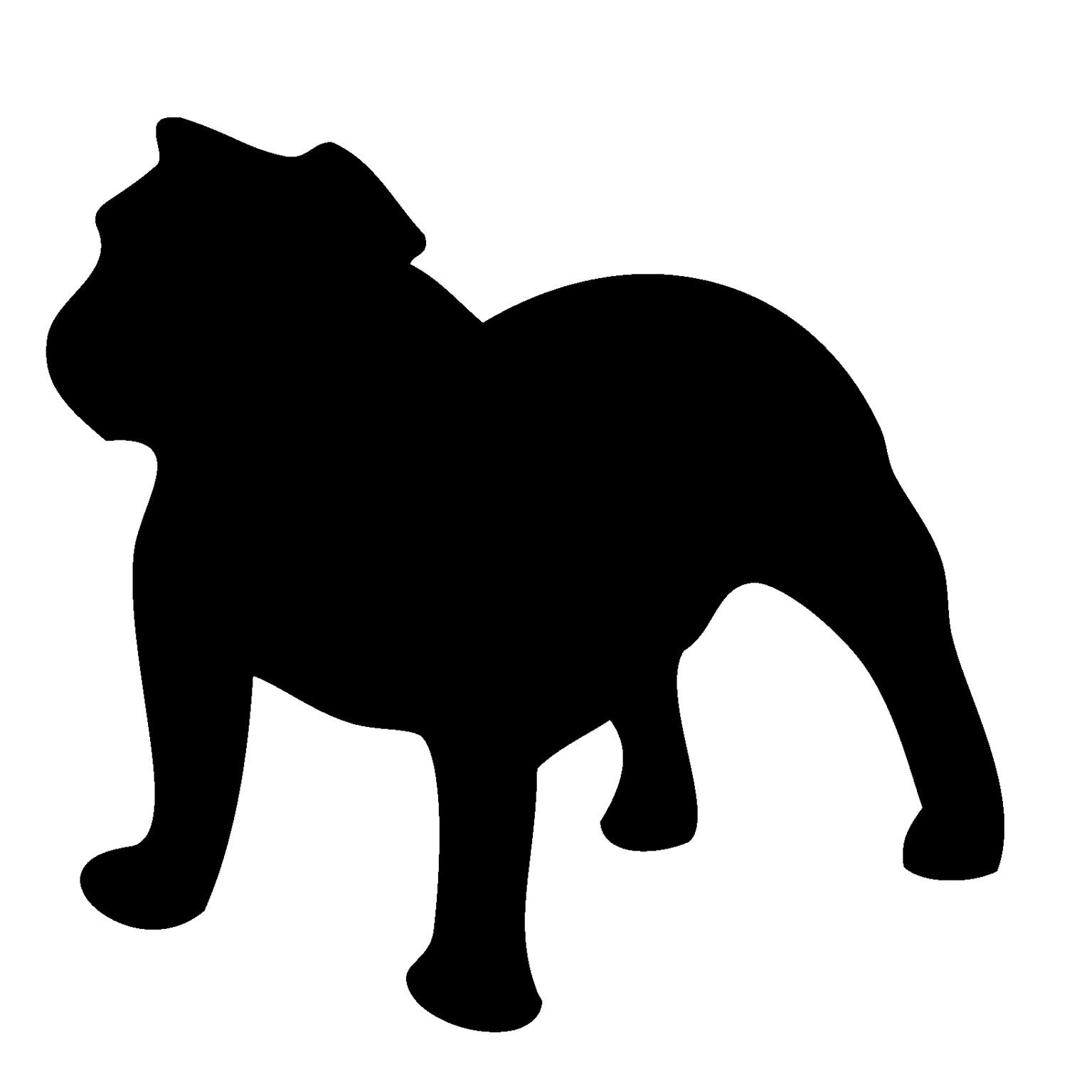 Free Bulldog Silhouette Cliparts, Download Free Clip Art