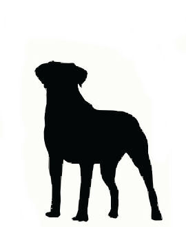 Clipart dog silhouettes 