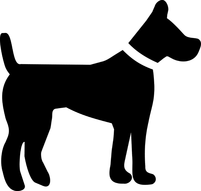 Dog Silhouette Image 
