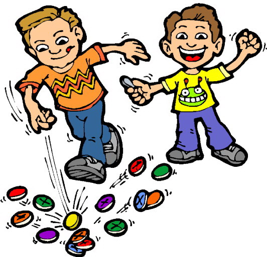 Children playing games clipart 