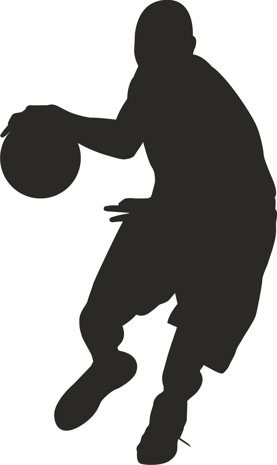 Girl Basketball Player Clipart 