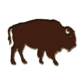 bison outline clip art 