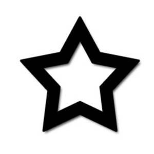 Black star clipart 