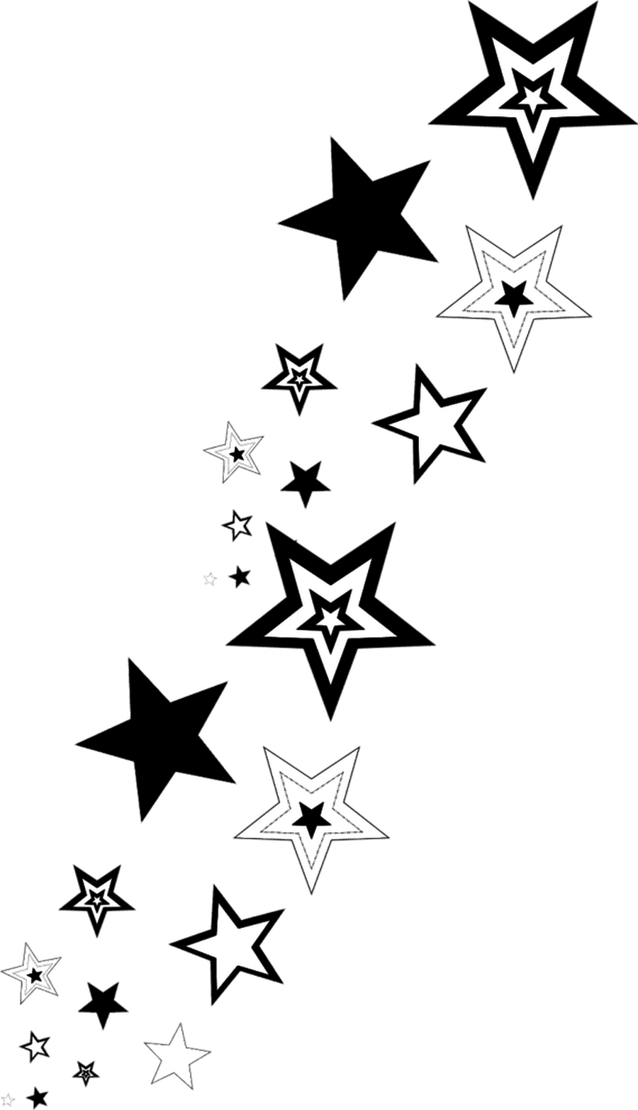 Black star clipart transparent png 