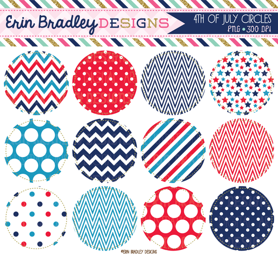 Usa Clipart Digital Frames Borders Bunting Clipart July 