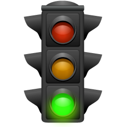 Traffic light signs clipart 