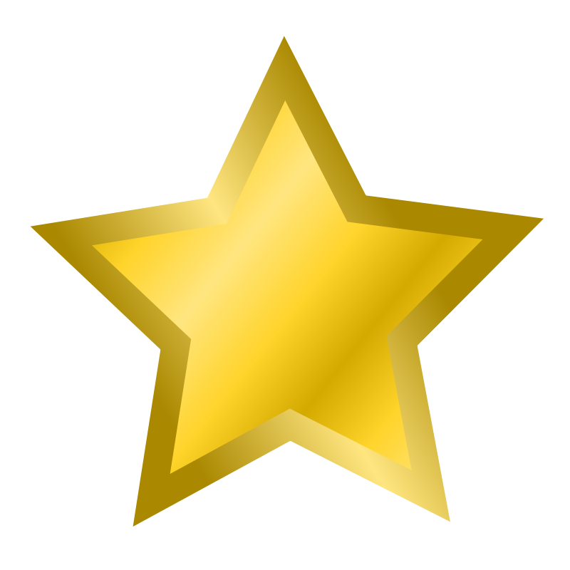 Gold Star Clipart No Background 