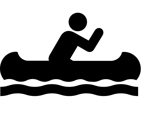 Canoe silhouette clip art � cfxq 