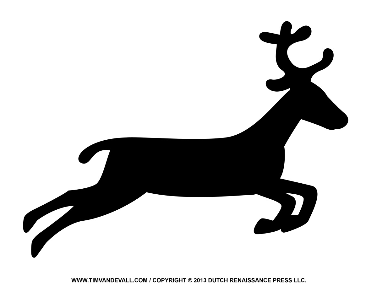 Printable Christmas Reindeer Clipart 