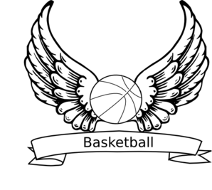 Basketball Angel Wings Clip Art at Clker 