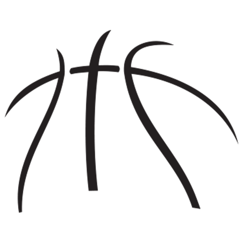 Free clipart basketball outline 