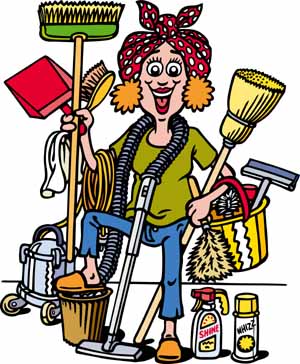 Funny Cleaning Clipart 