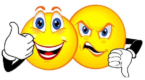 Smiley Face Thumbs Down Clipart 
