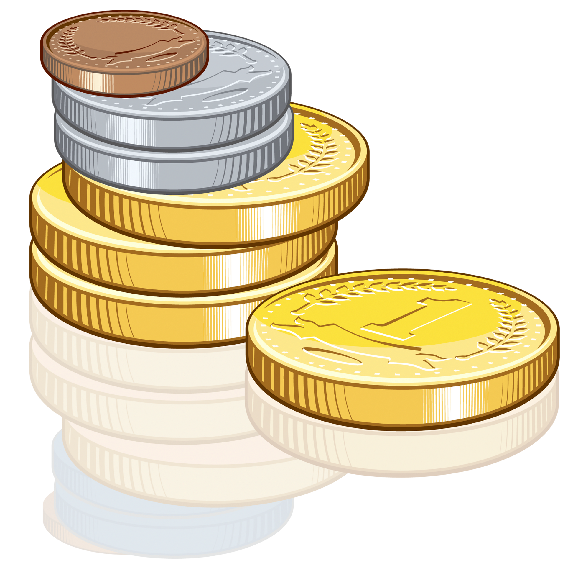 money coins clip art - Clip Art Library