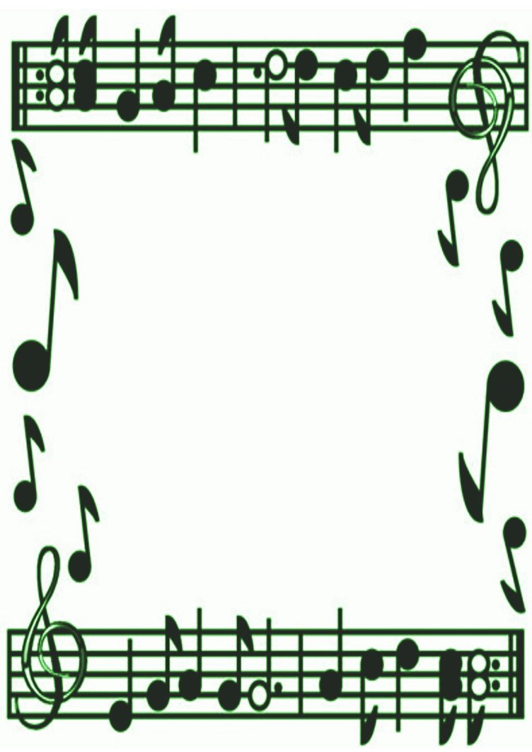 Music Note Border Clipart 