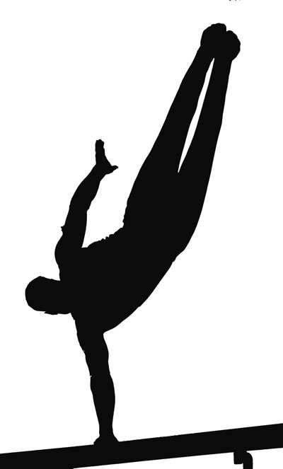 Male gymnastics clipart 