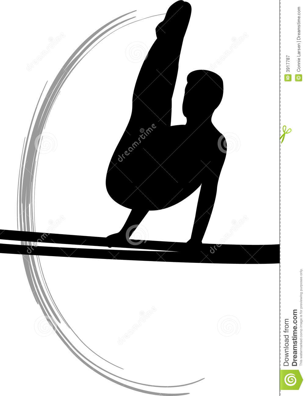 Gymnastics Clipart Silhouette Vault 