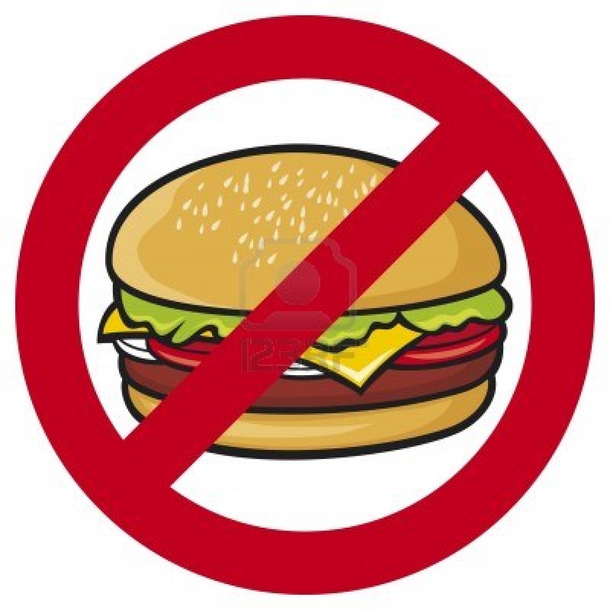 No Eating In Class Clipart